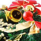 Décorations de couronne de noël suspendues à la porte, anneau d'arbre de noël suspendus, décorations pour arrangement de cadeaux