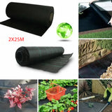 Maille anti-mauvaises herbes 2x25m Noir Maille anti-mauvaises herbes Couvre mauvaises herbes Polythène Maille  mauvaises herbes