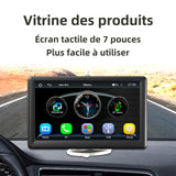 Navigateur de voiture Bluetooth 7 pouces Navigateur HD sans fil Bluetooth pratique Navigation vocale Navigateur à écran tactile