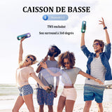 Enceinte bluetooth 2500mAh 24h de lecture IPX7 étanche haut-parleur bluetooth avec lumières clignotantes colorées et basses riches