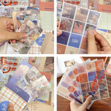 C Kit de scrapbooking esthétique rétro 346PCS rétro polyvalents création manuelle créative collection thème vintage autocollant