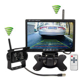 Caméra de recul ccd sans fil avec écran de 7 pouces grand angle de 120 degrés avec 18 lumières LED caméra de recul de voiture