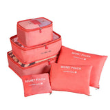 sac de rangement pour le voyage  Ensemble de 6 pièces  Grande capacité Rangement par catégorie  Poignée large Commode et pratique