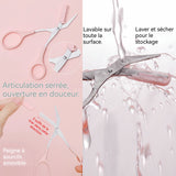iseaux Sourcils 125mm x52mm x1mm Ciseaux à sourcils avec peigne professionnels Ciseaux à sourcils pour Couper les Sourcils Cils