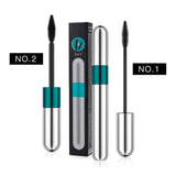 Mascara 2 en 1 mascara fibre de soie 4D volume imperméable noir silk fiber volume mascara cosmétiques imperméables anti-bavure