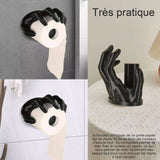 Porte-serviettes en papier en résine forme de la main porte essuie tout support de rouleau de papier essuie créativité cadeau