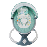 Transat bebe electrique balancelle bébé avec bluetooth réglage à cinq vitesses pare soleil moustiquaire avec télécommande pliable