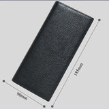 Homme portefeuille long cuir cuir multi-cartes affaires portefeuille argent clip carte bancaire clip large zero portefeuille