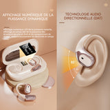 Casque conduction osseuse IPX5 blanc 400mA bluetooth 5.4 étanche bluetooth ecouteurs bluetooth sans fil casque bluetooth sans fil