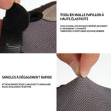Gants de cyclisme 13cm gant de sport gants antidérapants porosité gants demi-doigts vélo gants demi-doigts pour l'extérieur noir