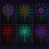 Bande lumineuse pour feux d'artifice  156 Lumières   Interrupteur à minuterie   Prise en charge du contrôle  APP  Mode musique