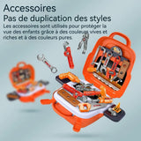 Outils de travail jouet enfants 22 PCS caisse a outil cadeau de jouet de construction sûr et durable pour les enfants de 3 à 5 ans