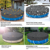 Bache piscine 457x20cm couverture de extérieur ronde piscine idéale pour garder votre piscine propre couverture de piscine d'hiver