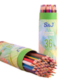 Crayons de couleur 36 crayons de couleur différents peintre dessin crayon croquis fournitures d'art scolaire peinture de graffitis