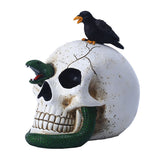 Décoration de crâne d'Halloween 13*18.5*19cm  Peint à la main  Divers éléments décoratifs  Convient à la décoration d'Halloween