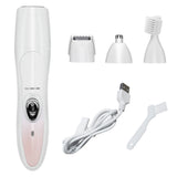 Épilateur multifonction  Pour femmes  4 en 1  Épilateur pour le corps entier   Tondeuse à poils de nez   Rechargeable Électrique