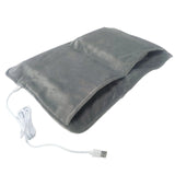 Chauffe-pieds en graphène 30 x 50 cm Velours cristal 10 W Température constante intelligente Alimentation USB Sûr et confortable