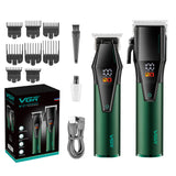 Tondeuse cheveux 2000mAh affichage LED kit tondeuse à cheveux et tondeuse barbe rechargeable professionnelle tondeuse pour hommes