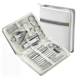 Kit manucre pedicure 26 pcs usage domestique anti-éclaboussures trousse manucure femme homme kit de manucure ensemble de manucure