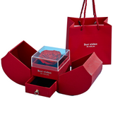 offret cadeau en forme de pomme rouge fête des mères cadeaux créatifs papier respectueux de l'environnement gift parfait rouge