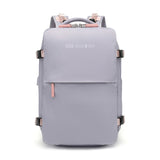 Sac à dos multifonctionnel pour filles sac à bandoulière de voyage grande capacité macaron couleur lumière sac à bagages étanche