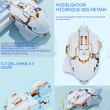 Souris molette de défilement quadridirectionnelle à 6vitesses 1200dpi souris filaire Interface USB convient systèmes XP supérieur
