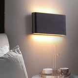 Applique LED d'extérieur étanche pour patio allée ultra-mince chambre à coucher applique murale à double tête luminaire de patio