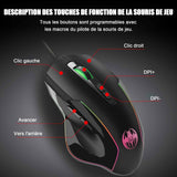Souris bluetooth 100mah 5V 7 boutons 4 niveaux sensibilité réglables souris rechargeable ergonomique souris bluetooth sans fil