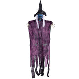 Fantôme suspendu de sorcière d'Halloween 67*133cm Réglage de la scène  Simulation de visage Convient à la décoration d'Halloween