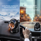Chauffage de voiture 120W 12v air froid et chaud rotatif à 360 degrés dégivrage et désembuage chauffage réchauffeur de voiture