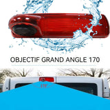 Caméra de recul 928x720px 170degrés radar de recul intelligent sans percer trous son d'alarme d'image radar de caméra navigateur