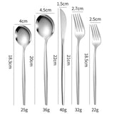 ouverts de table 60PCS 410 acier inoxydable ensemble de couverts avec couverts fourchettes et cuillères ensemble couverts argent