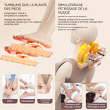 Matelas de massage 9 vitesses 9 modes Masseur cervical multifonctionnel coussin de massage de la taille chaise de massage électrique