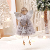 3 pendentifs de poupée créatifs, décoration de noël, mignon, étoile à cinq branches, ange fille, pendentif arbre de noël