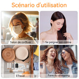 Ensemble brosse soufflante blanc 1300w multifonctionnel 7 en 1 3 niveaux réglables diamant brosse seche cheveux sèche-cheveux