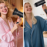 Sèche-cheveux 28cm 3200 W Contrôle de température 3+1 Soin capillaire à ions lumière bleue Séchage rapide et réduction du bruit