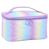 trousse de toilette 150g Double fermeture glissière Pratique Grande capacité Poignée transport étanche Valeur élevée Sac de Toilette
