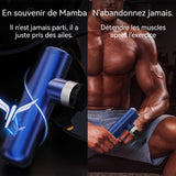 Mini pistolet de massage portable pour tissus profonds pistolet rechargeable pour fascias avec 3 têtes de massage remplaçables