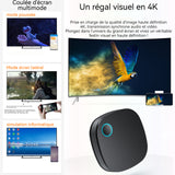 HDMI sans Fil 4K Double Bande 5G/2,4 G Mirascreen Dongle Compatible avec OS/Android/Windows Prend en Charge Miracast/DLNA/Airplay