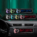 Bluetooth auto radio bluetooth lecteur MP3 12V double USB FM téléphone portable lecteur de cartes avec sept lumières de couleur