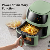 Friteuse sans huile 8 L 1400 W Fenêtre visuelle 8 programmes de menu Antiadhésif Friteuse électrique multifonction Touch