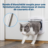 hatière pour chien verrouillage verrouillage blanc facile à installer pour chats 7kg avec magnétique à 4 voies fermeture swing