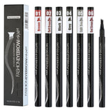 rayon à sourcils à quatre pointes 6 g 11,5x2cm 6 couleurs Facile à appliquer Résistant à l'eau et aux bavures Couleur longue tenue