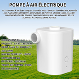 Pompe à air 2500mAh pompe à air électrique avec 5 buses gonfleur électrique gonfleur matelas gonflable pour activités de plein air