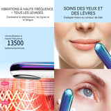 Appareil massage des yeux 500mah type-c chauffant 42 degrés celsius ions négatifs vibration haute compresses froides et chaudes