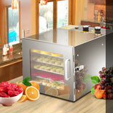 Déshydrateur de fruits et légumes 6 couches Temps et température réglables Chauffage par circulation à 360  Economique et silencieux