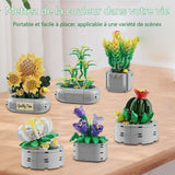 Kit de construction de bouquet de fleur 873PCS avec support de fleurs kit de construction de fleurs blocs de construction fleur