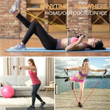 Bande de résistance 12pcs kit bandes élastiques musculation exercices yoga gym femmes et hommes renforcement endurance souplesse