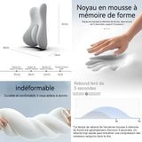 oussin lombaire 42x38x14cm support lombaire de voiture en mousse à mémoire de forme dossier ergonomique bureaux coussin lombaire
