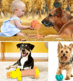Jouets pour chien, jouets en coton naturel non toxique 20 pièces, jouets à mâcher durables pour chiens de petite et moyenne taille